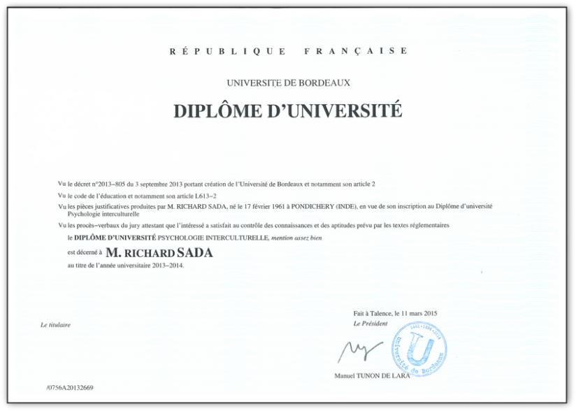 diplome universitaire bordeaux 3